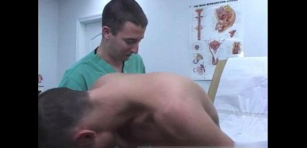  Male doctor male patient exam with injection video gay full length He